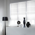 Store bateau voile rayé loft blanc