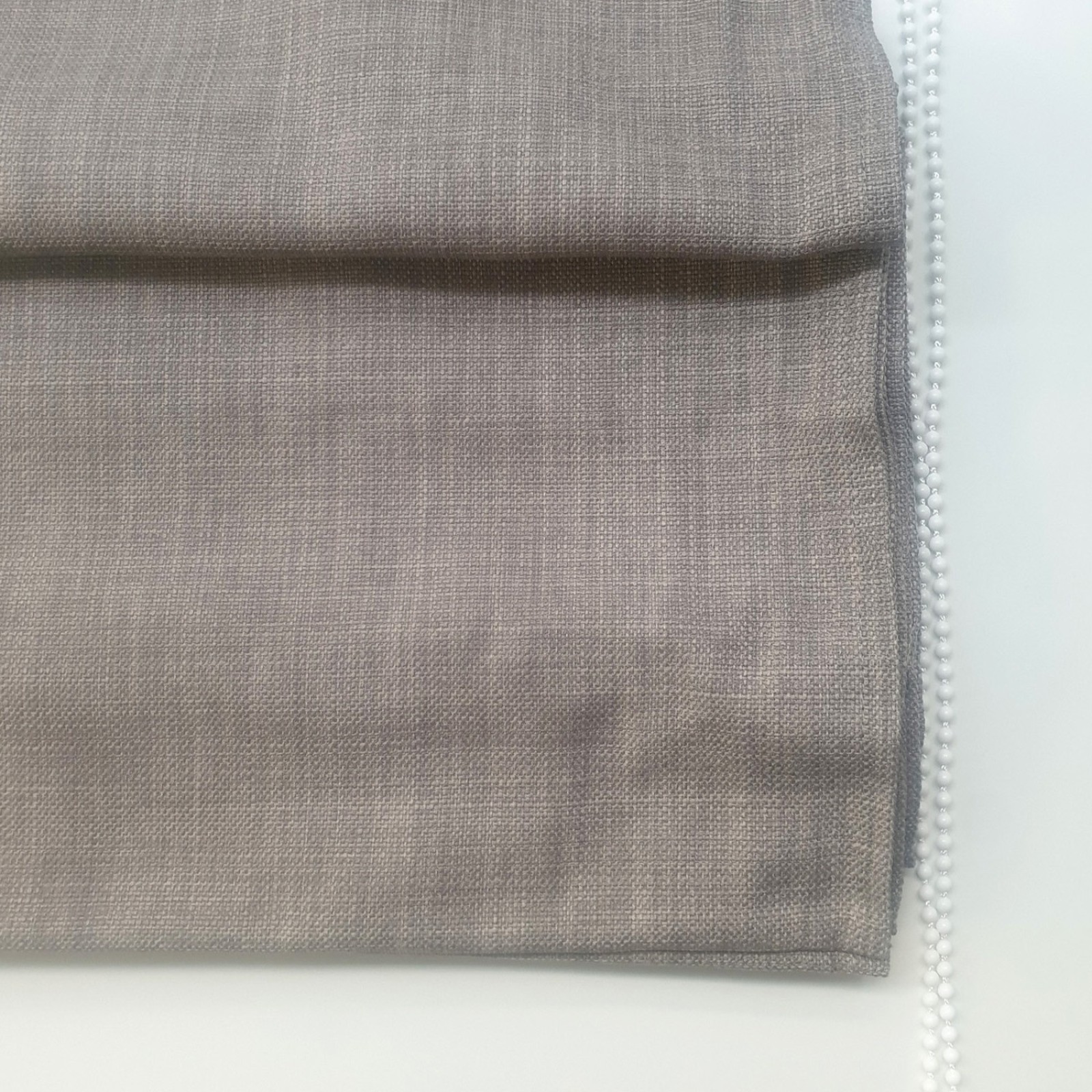 Store bateau tamisant chiné chambray Taupe