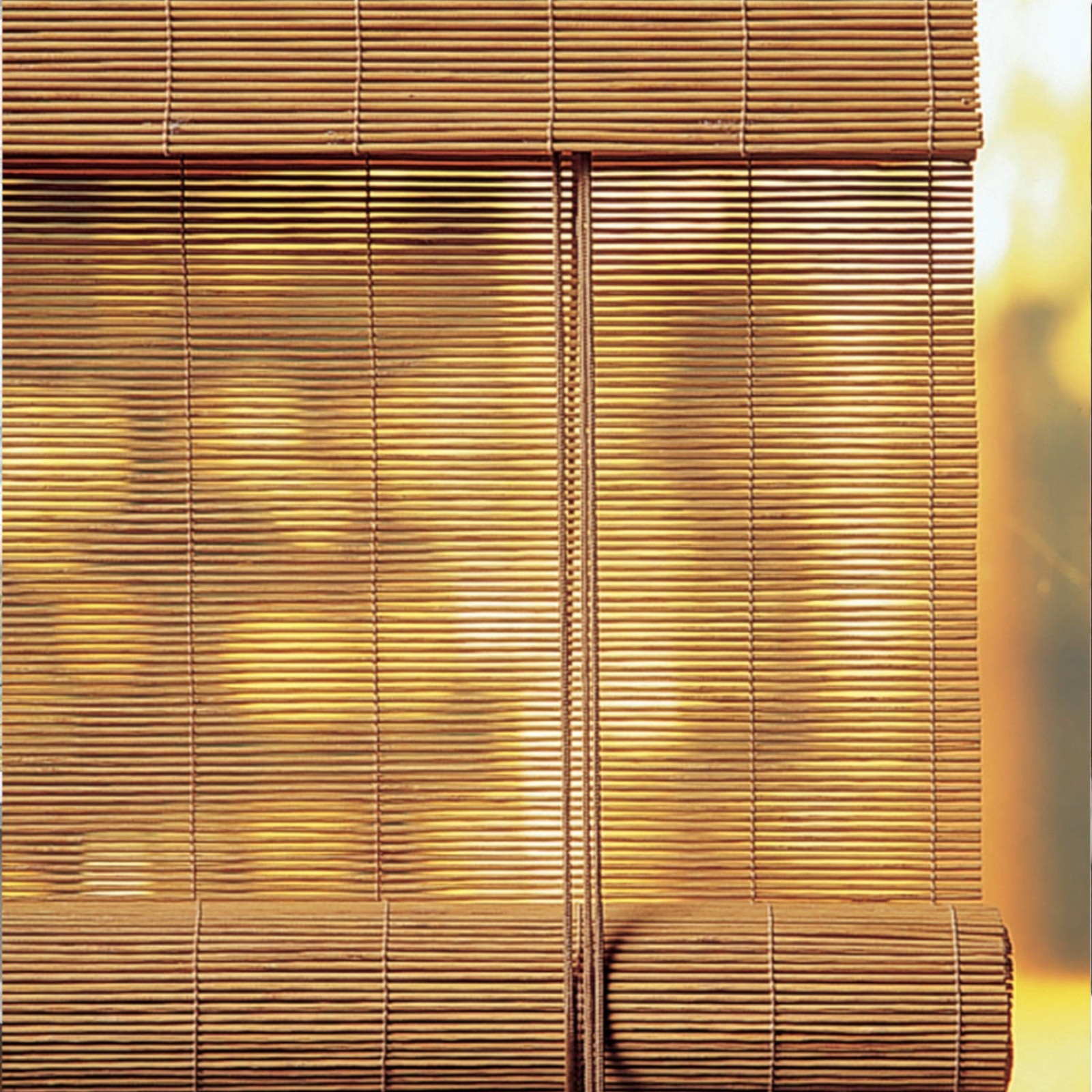 Roll'up bambou fins rondins caramel pour intérieur