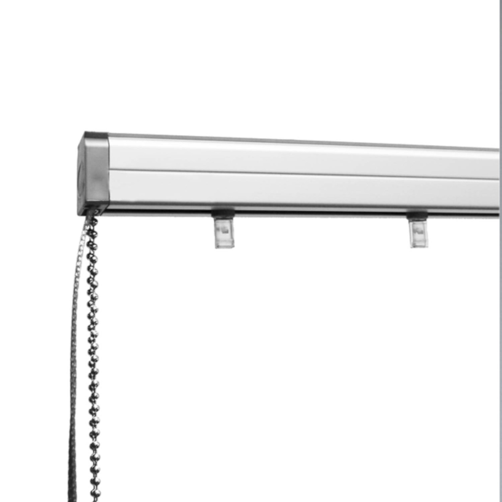 Rail Blanc pour lamelles verticales Ouverture latérale 320x300