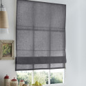 Store bateau tamisant 100% lin - Gris