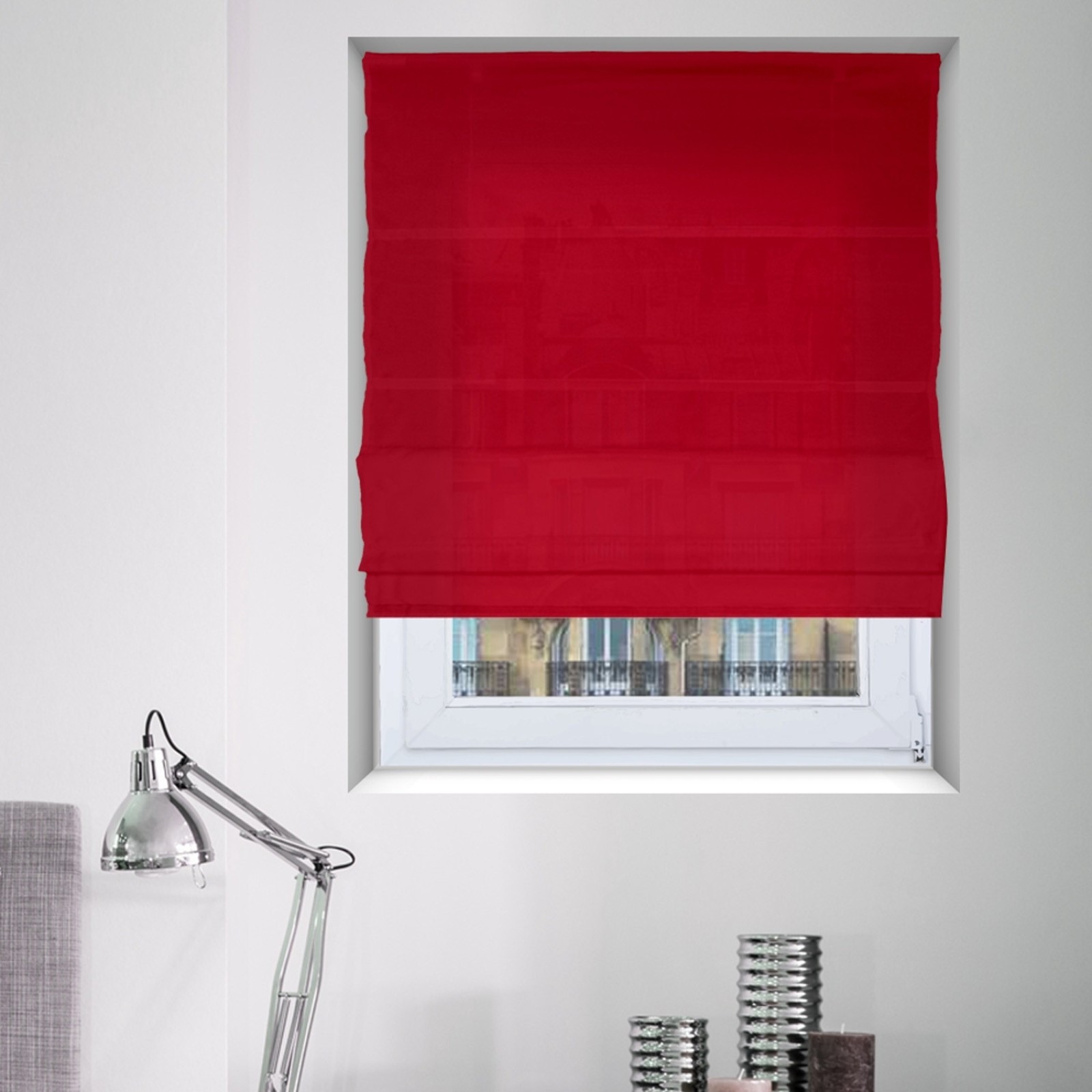 Store Bateau tamisant droit - Rouge