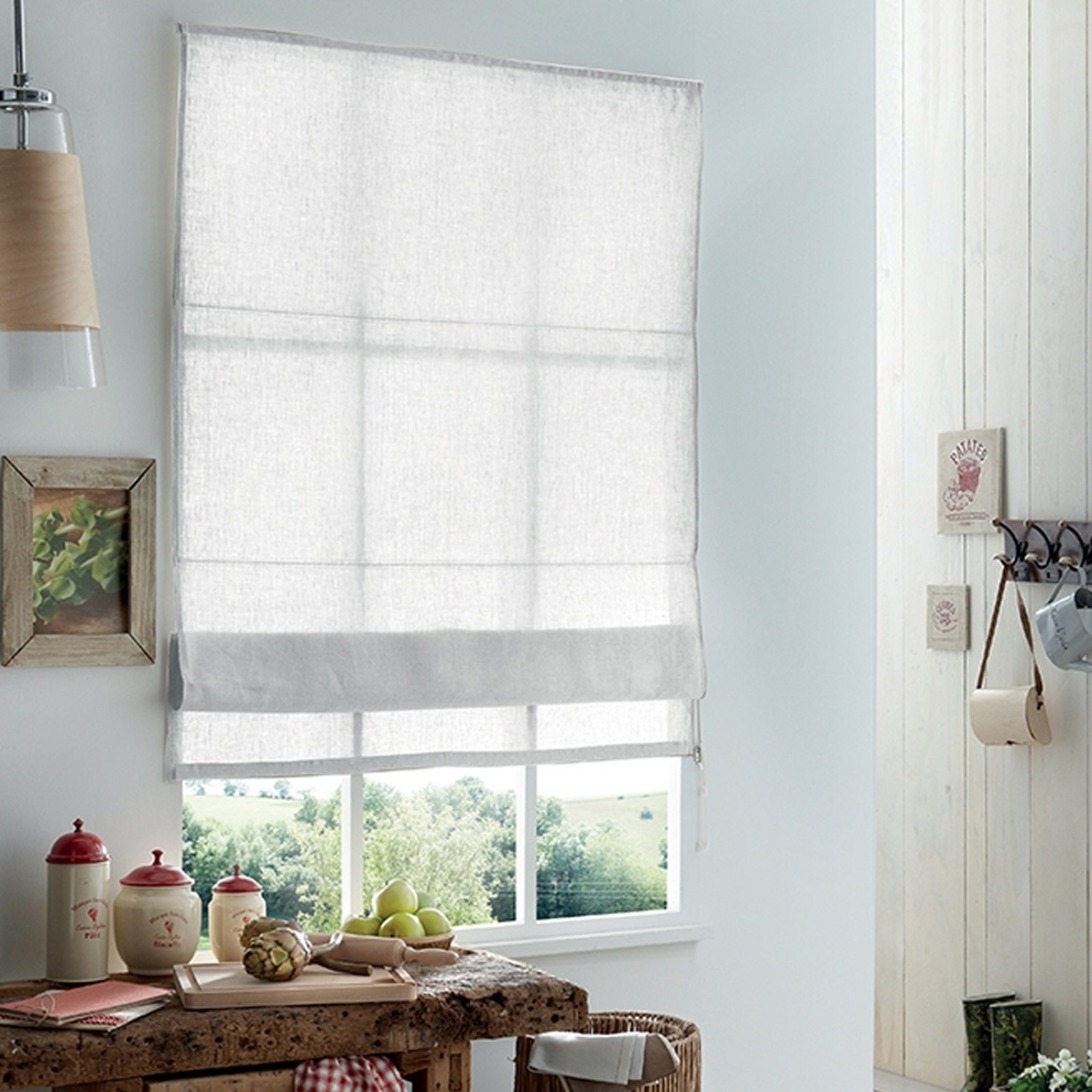 Store bateau tamisant panama gamme Must - Blanc