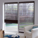 Store bateau tamisant voile de lin - Chocolat