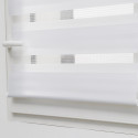 Lot de 2 stores jour nuit blanc avec ou sans perçage h160cm