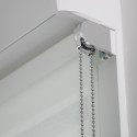 Store enrouleur voile tissu mesh - gamme Must - Blanc perle
