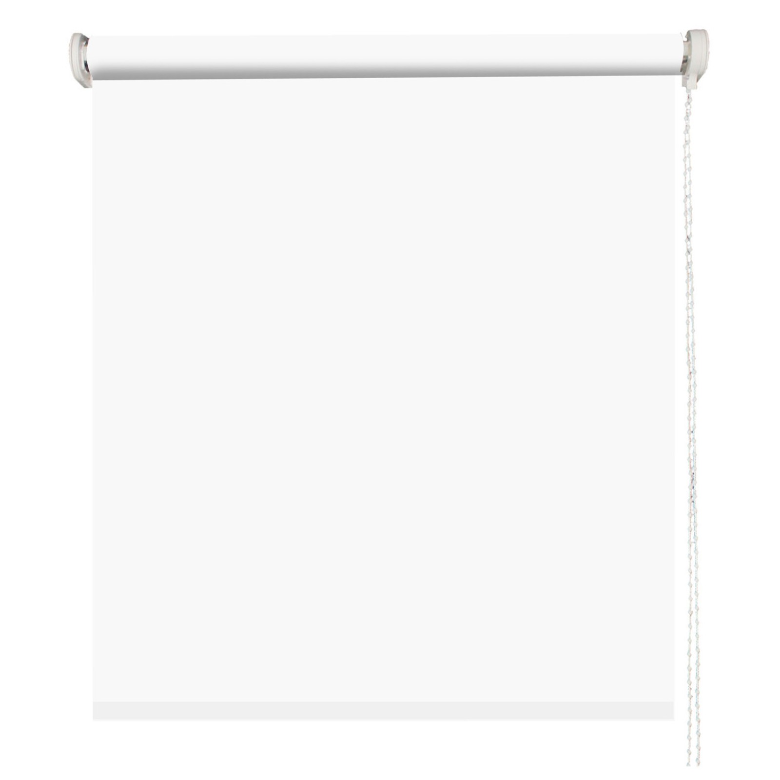 Store enrouleur occultant sans percer - Blanc perle