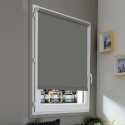 Store enrouleur occultant sans percer - Gris clair