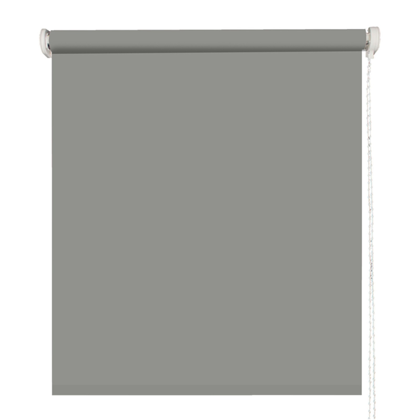 Store enrouleur occultant sans percer - Gris clair