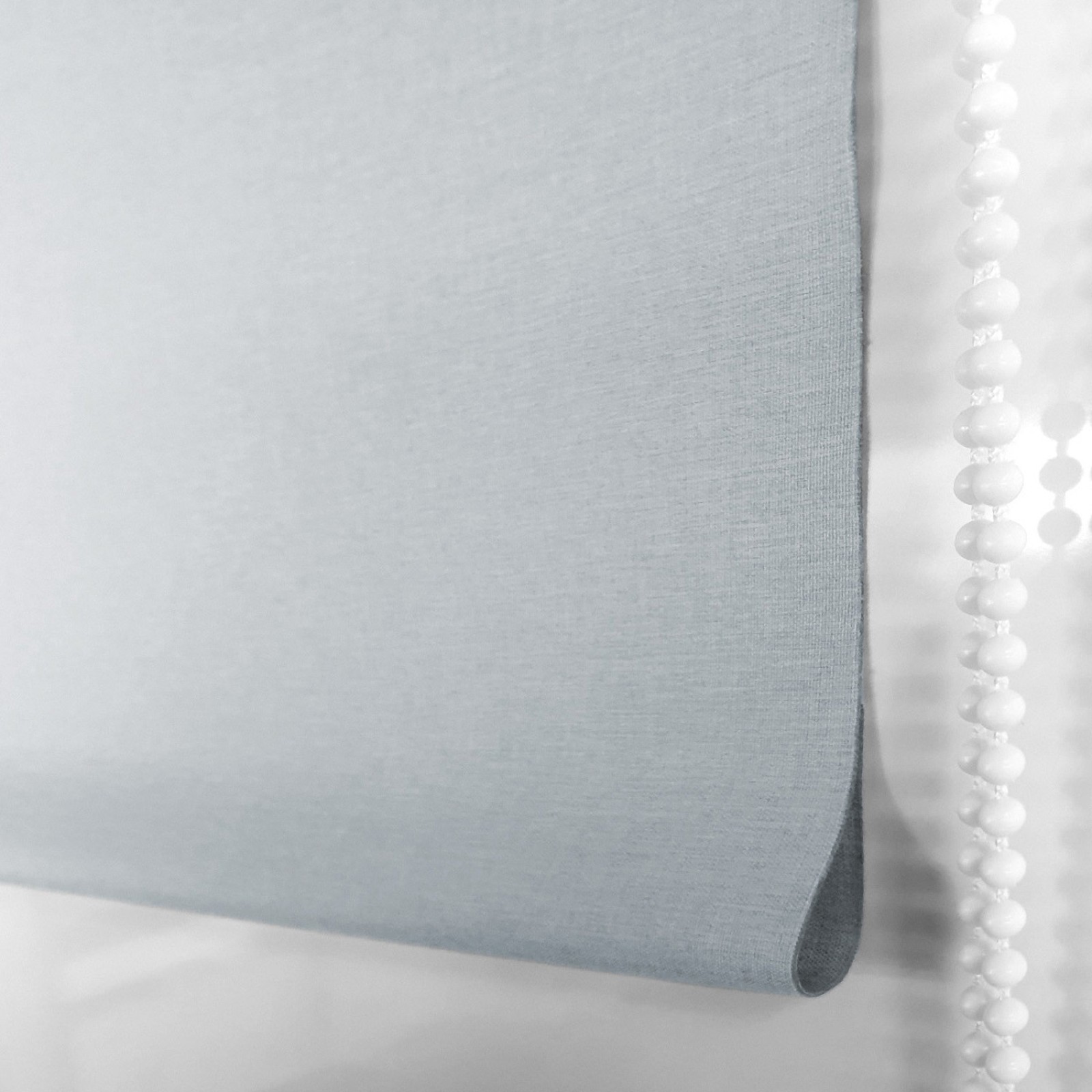 Store enrouleur occultant tissu double face - Gris bleuté