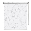Store enrouleur tamisant motif zigzag gamme Must - Blanc