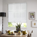 Store enrouleur tamisant motif Manhattan - Blanc