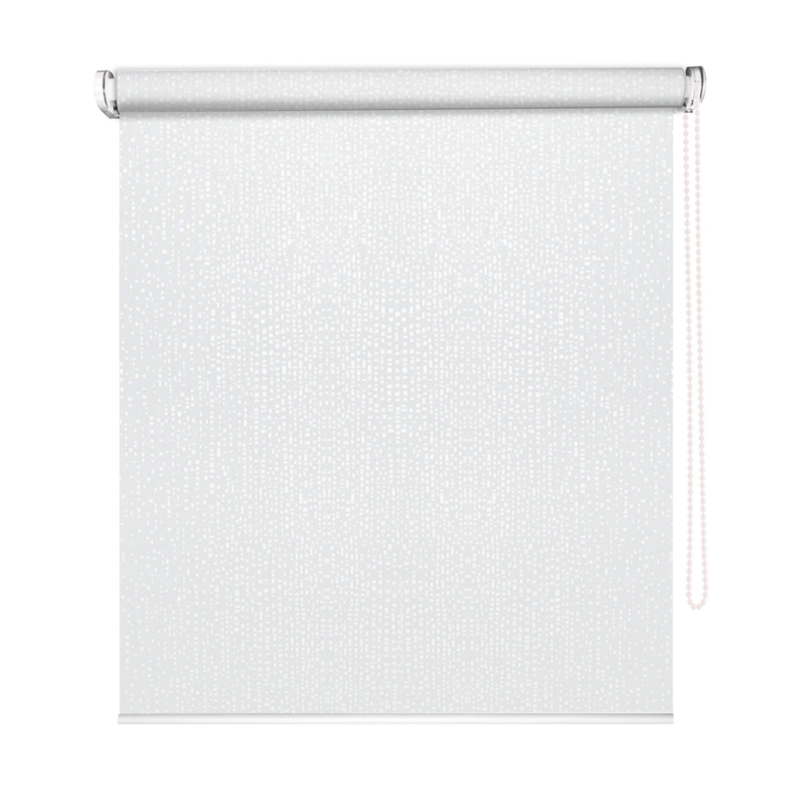 Store enrouleur tamisant motif Manhattan - Blanc