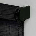 Store enrouleur voile texturé lurex gamme Must - Noir