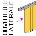 Rail Blanc pour Lamelles Verticales Ouverture Latérale