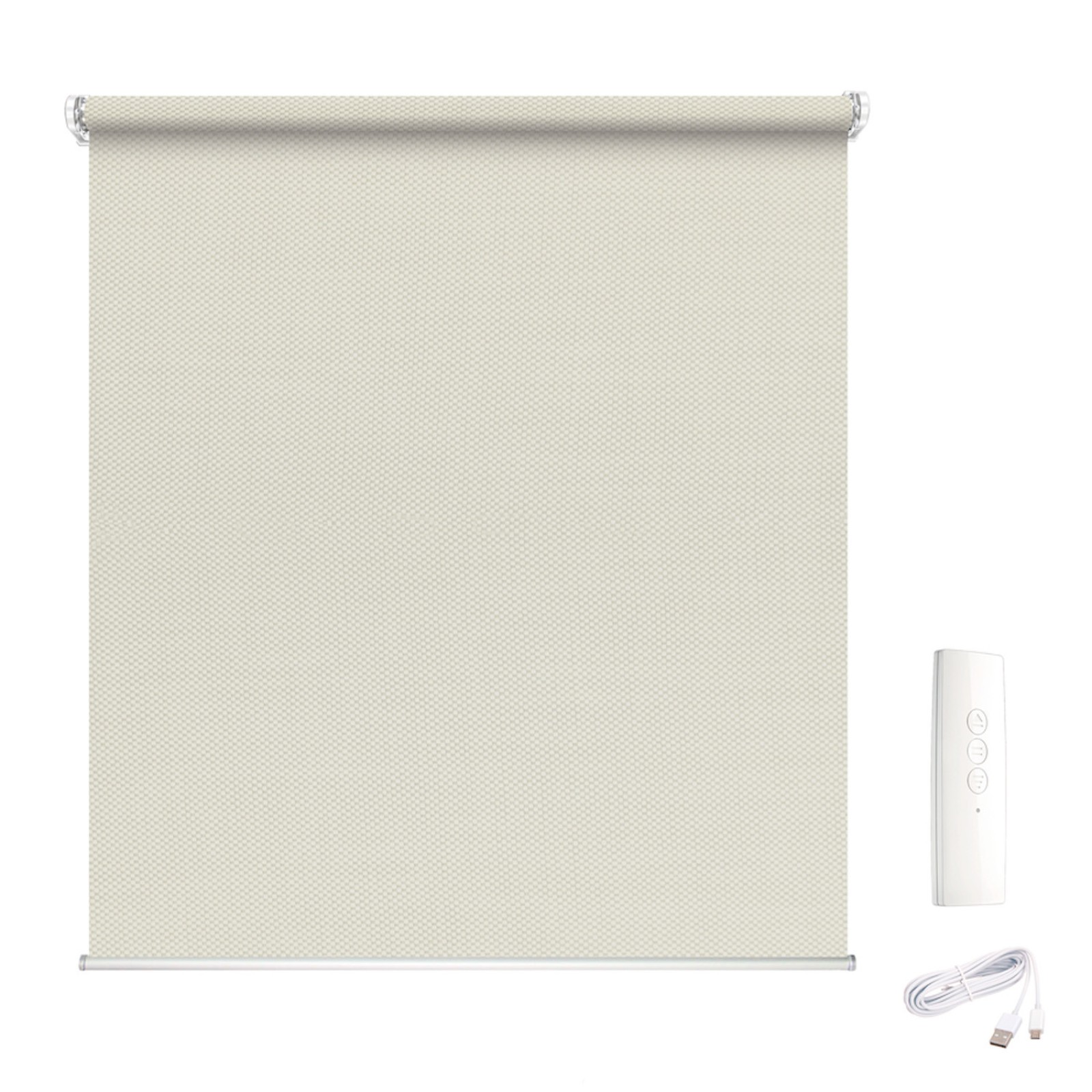 Store enrouleur tamisant thermique E-roll motorisé - Beige