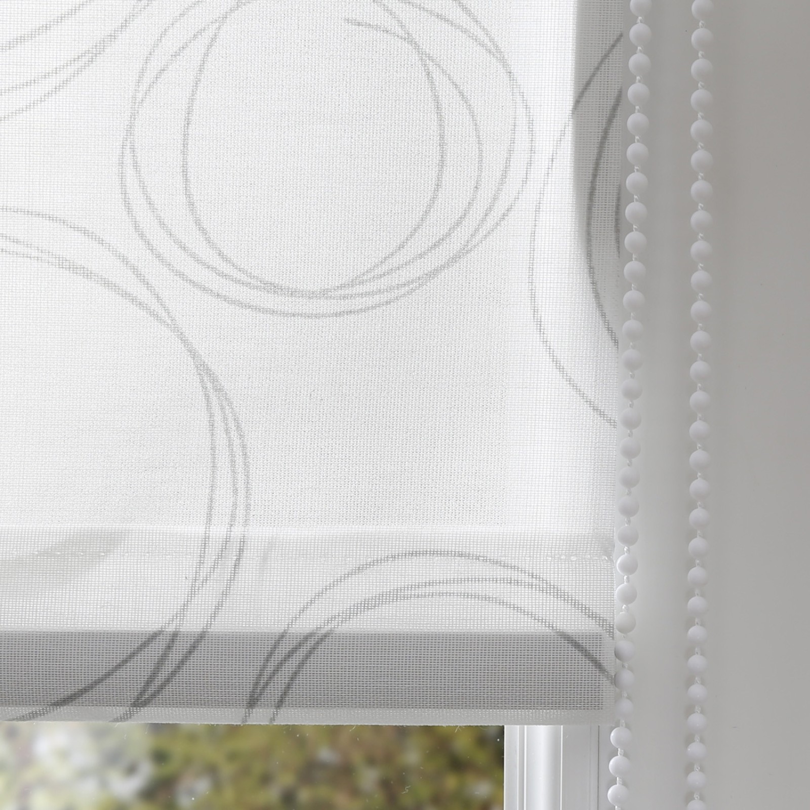 Store enrouleur à chaînette motif rond crayonné | madeco.fr