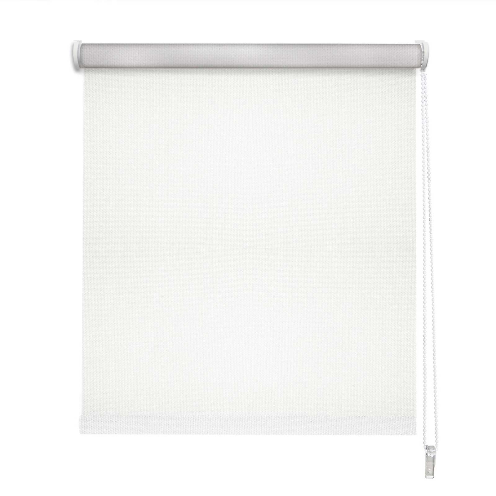 Store enrouleur occultant thermique revers alu h190cm - Blanc