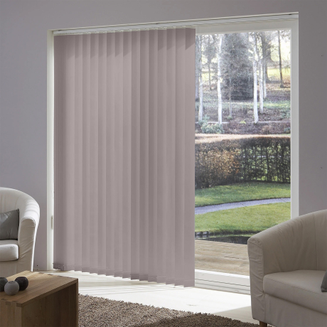 Lot de 5 lamelles verticales 89mm unies pour store californien