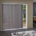 Lot de 5 lamelles verticales 89mm ancona pour store californien - Gris foncé