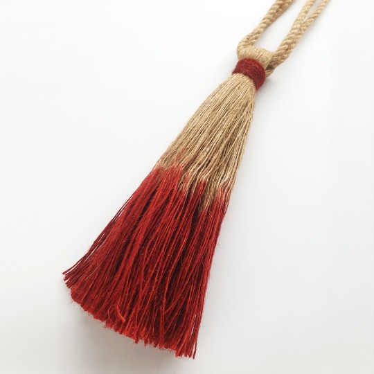 Embrasse à rideaux classique avec pompon ombré | Madeco.fr