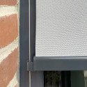 Store enrouleur extérieur screen motorisé - coffre gris