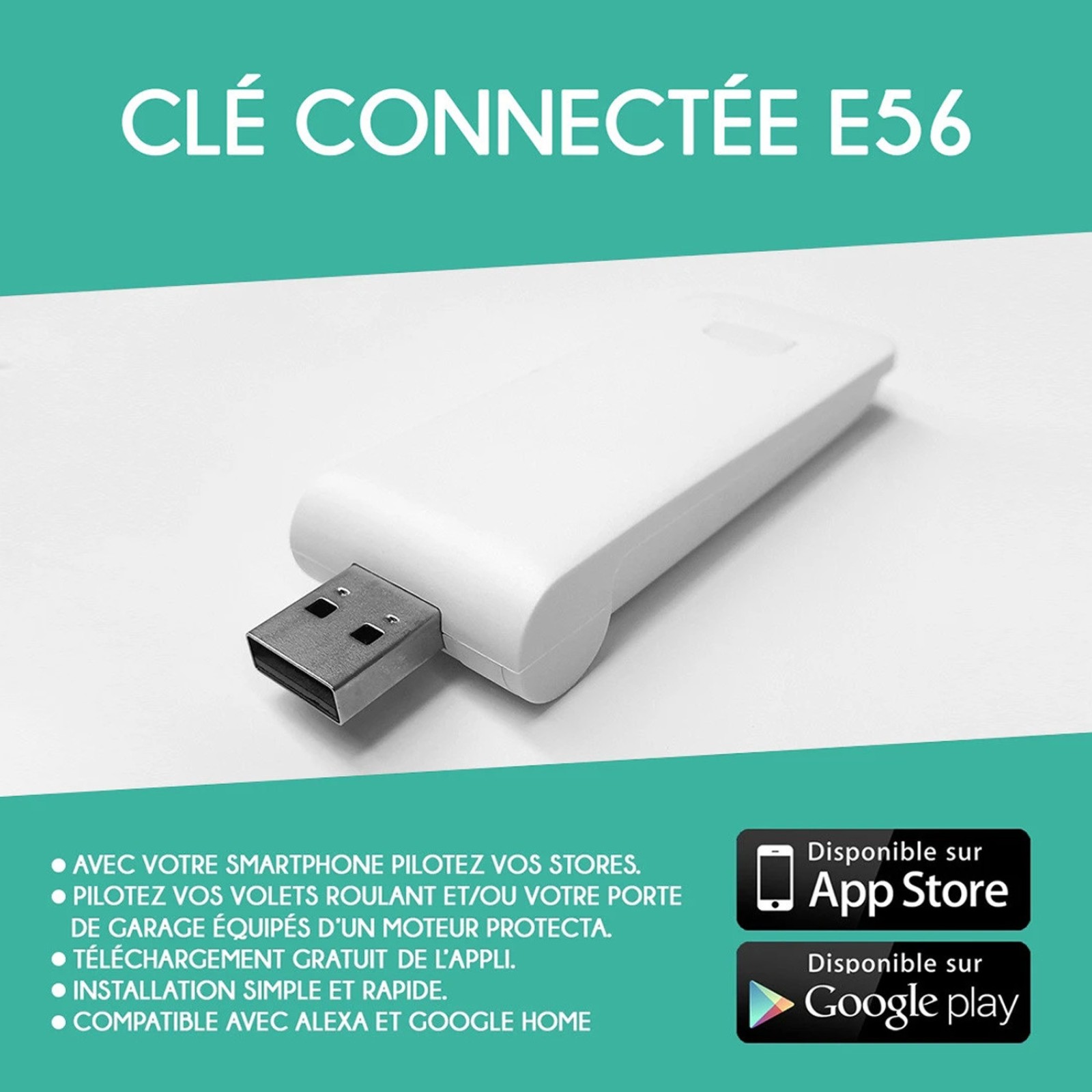 Mini box connectée WiFi pour stores motorisés | Madeco.fr