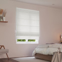 Store Bateau Tamisant Uni Luxe Blanc