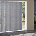 Lot de 5 lamelles verticales tamisantes 89mm Rayées | madéco.fr