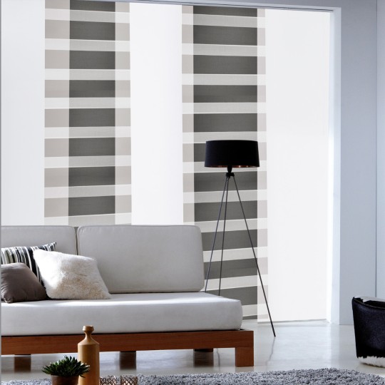 Panneau japonais dual métal anthracite | madéco.fr
