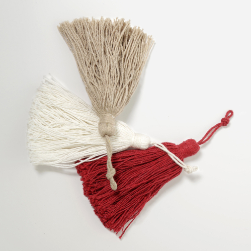 Lot de 2 glands de clé 100% Coton - V.créations