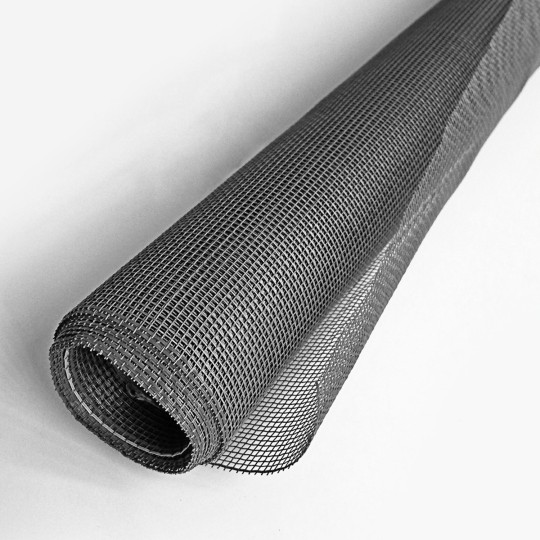 Rouleau de toile de moustiquaire grise en fibre de verre