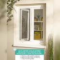 Moustiquaire fixe alu blanc sans perçage tout inclus | Protecta