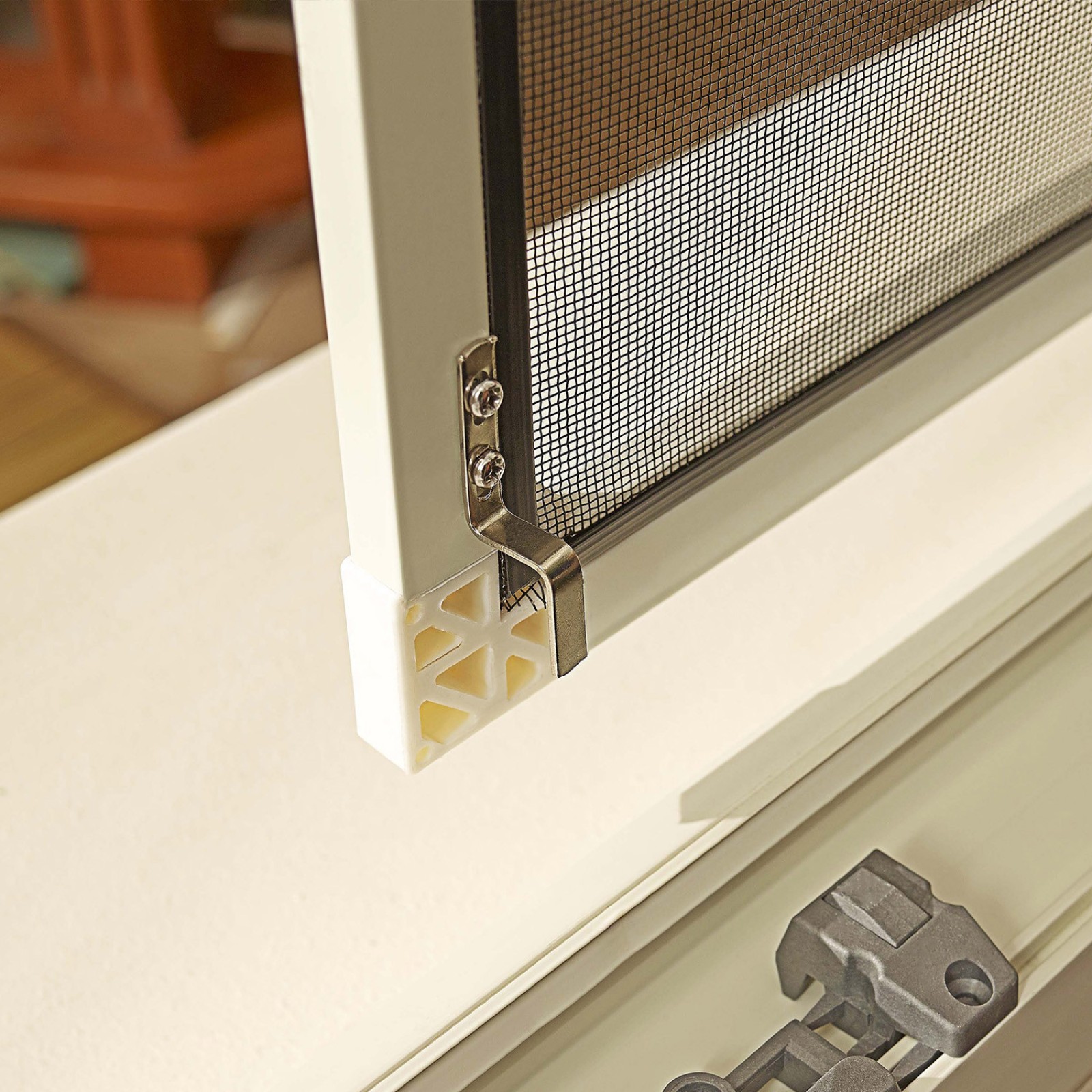 Moustiquaire fixe alu blanc sans perçage tout inclus | Protecta