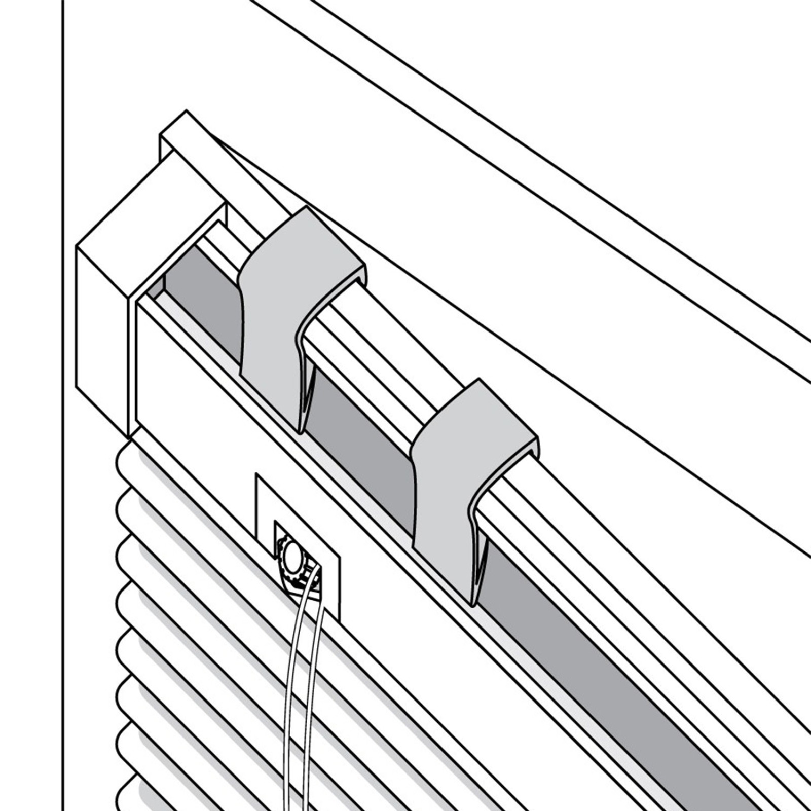 Fixations à serrer pour fenêtre PVC V5 Store vénitien | madéco.fr