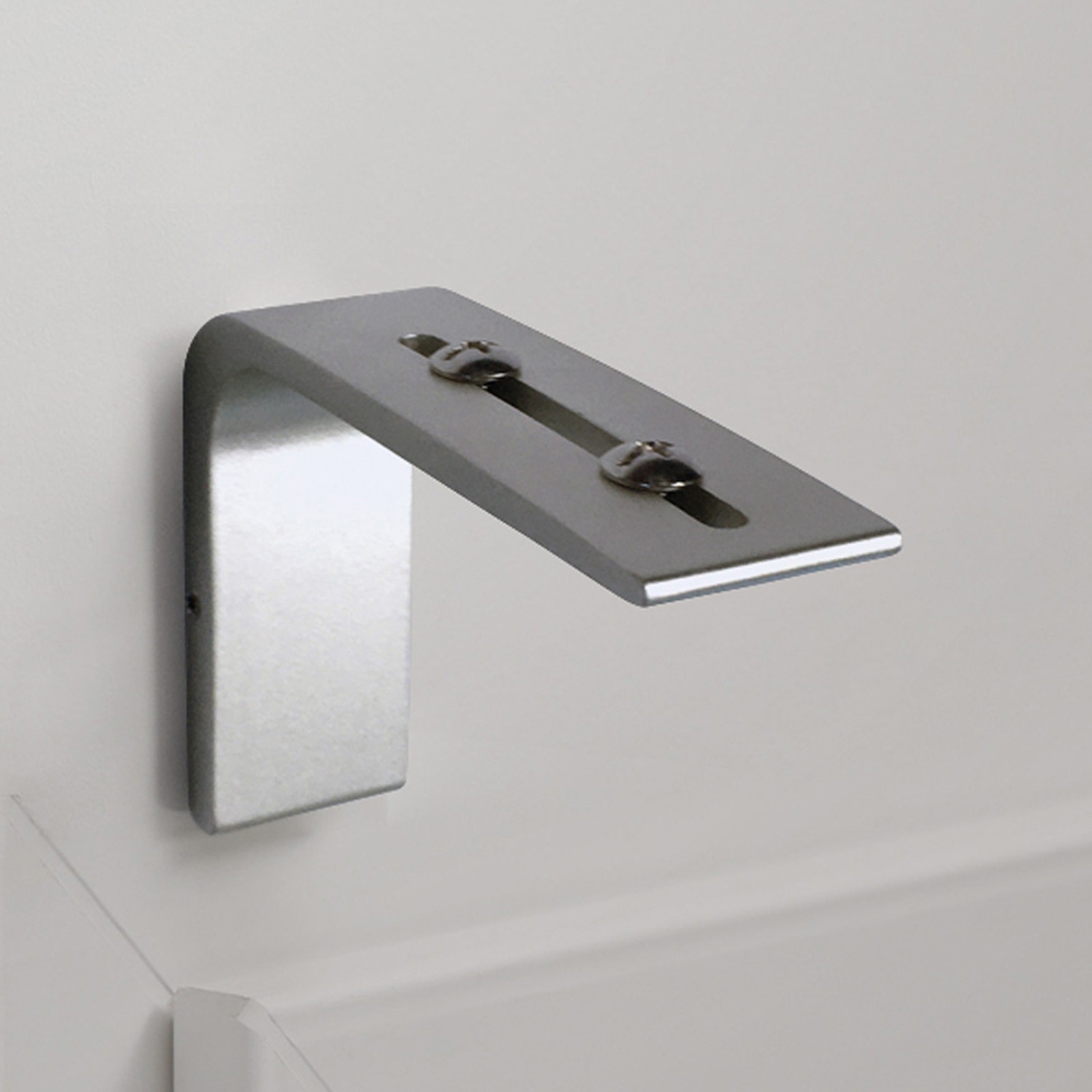 Equerre murale design grise pour fixer votre store
