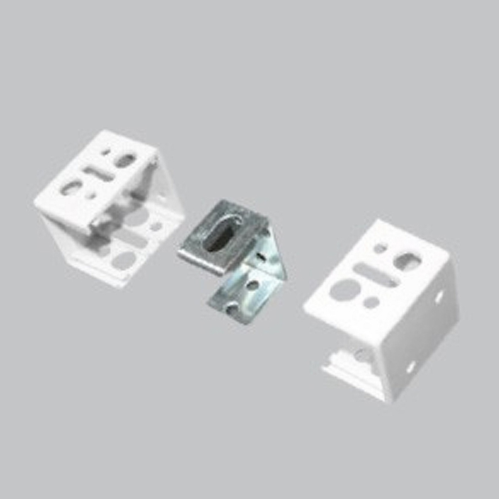 Support complet blanc pour vénitien PVC 25mm