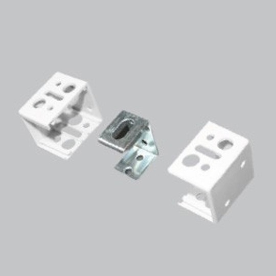 Support complet blanc pour vénitien PVC 25mm