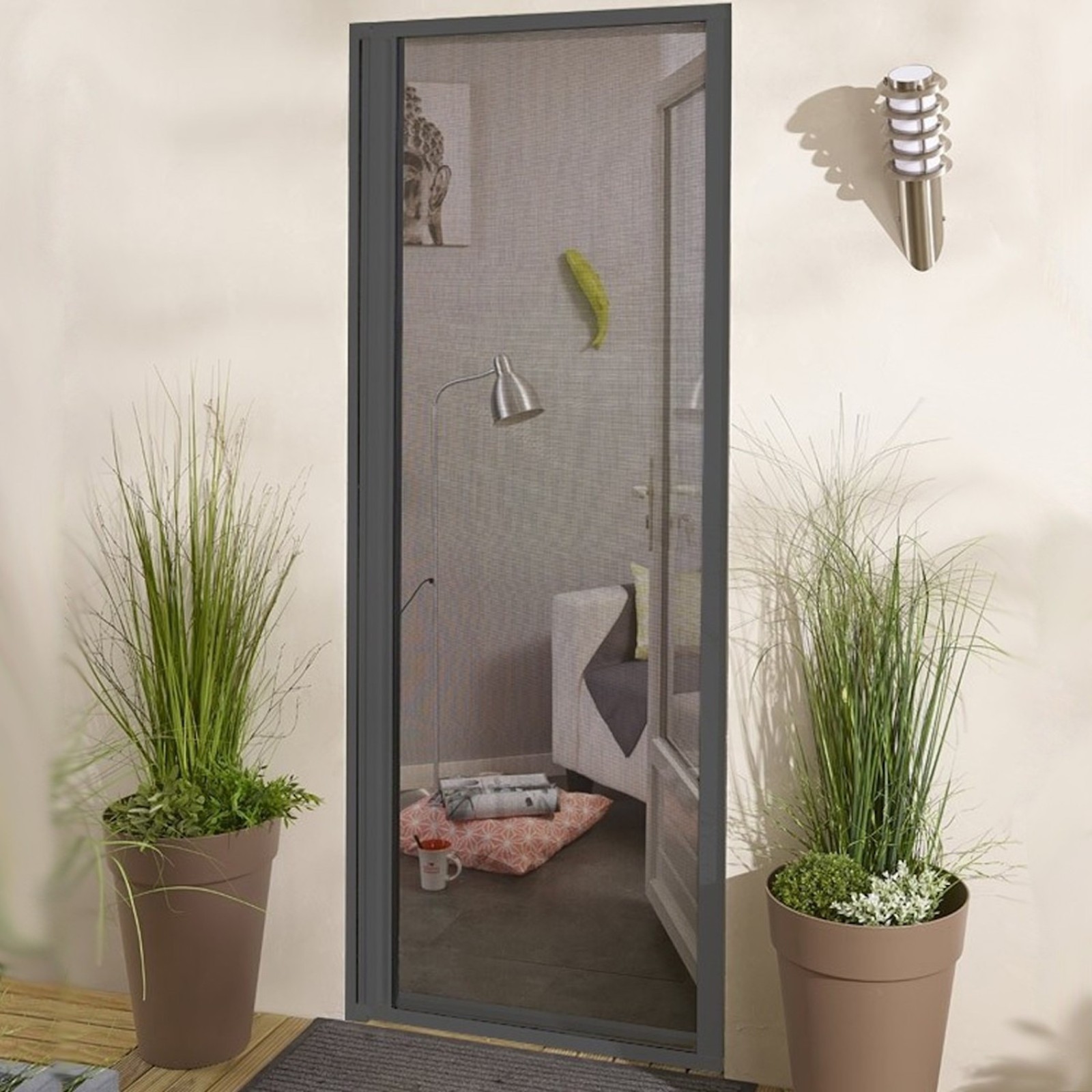 Moustiquaire enroulable latérale en alu pour porte et fenêtre