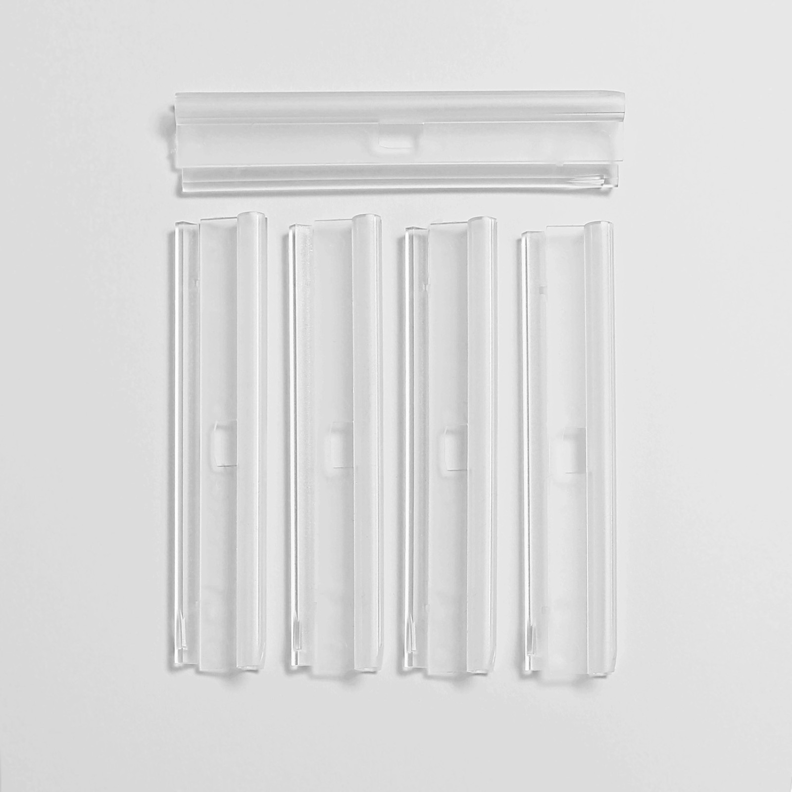 Lot de 5 barrettes transparentes store californien de 127mm L6 |madeco.fr