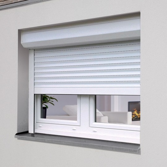 Volet roulant PVC recoupable avec motorisation filaire