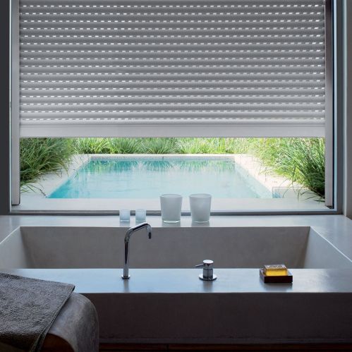 Volet roulant aluminium recoupable avec motorisation somfy filaire