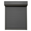 Volet roulant aluminium gris recoupable avec motorisation radio