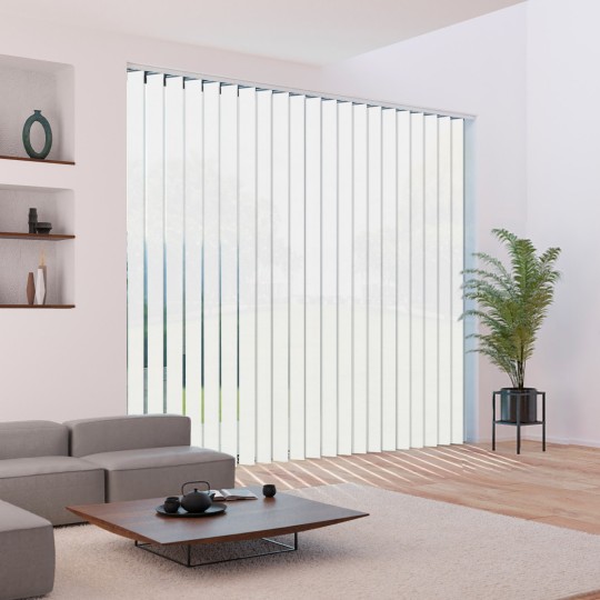 Store californien lamelle 127 mm tamisant blanc