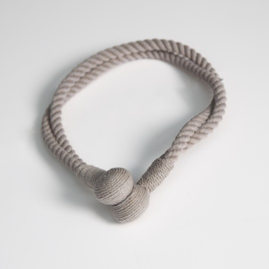 Embrasse lien double aimanté en corde - V.créations