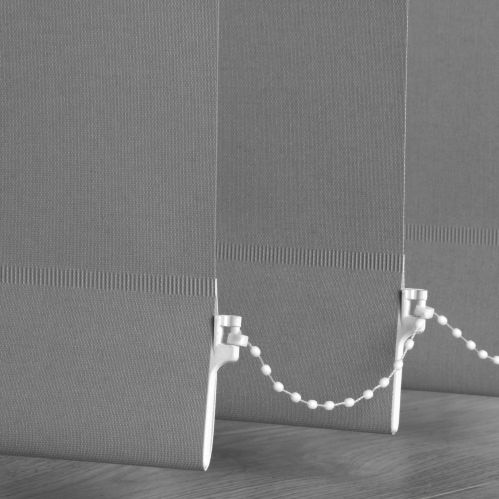 Lot de 5 lamelles verticales 89mm unies pour store californien