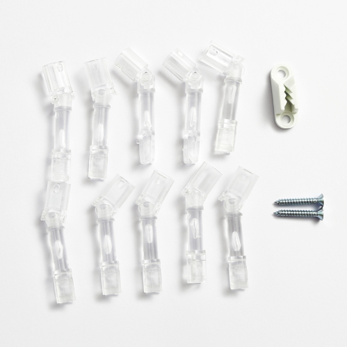 L4 : 10 crochets rotules  BLANC