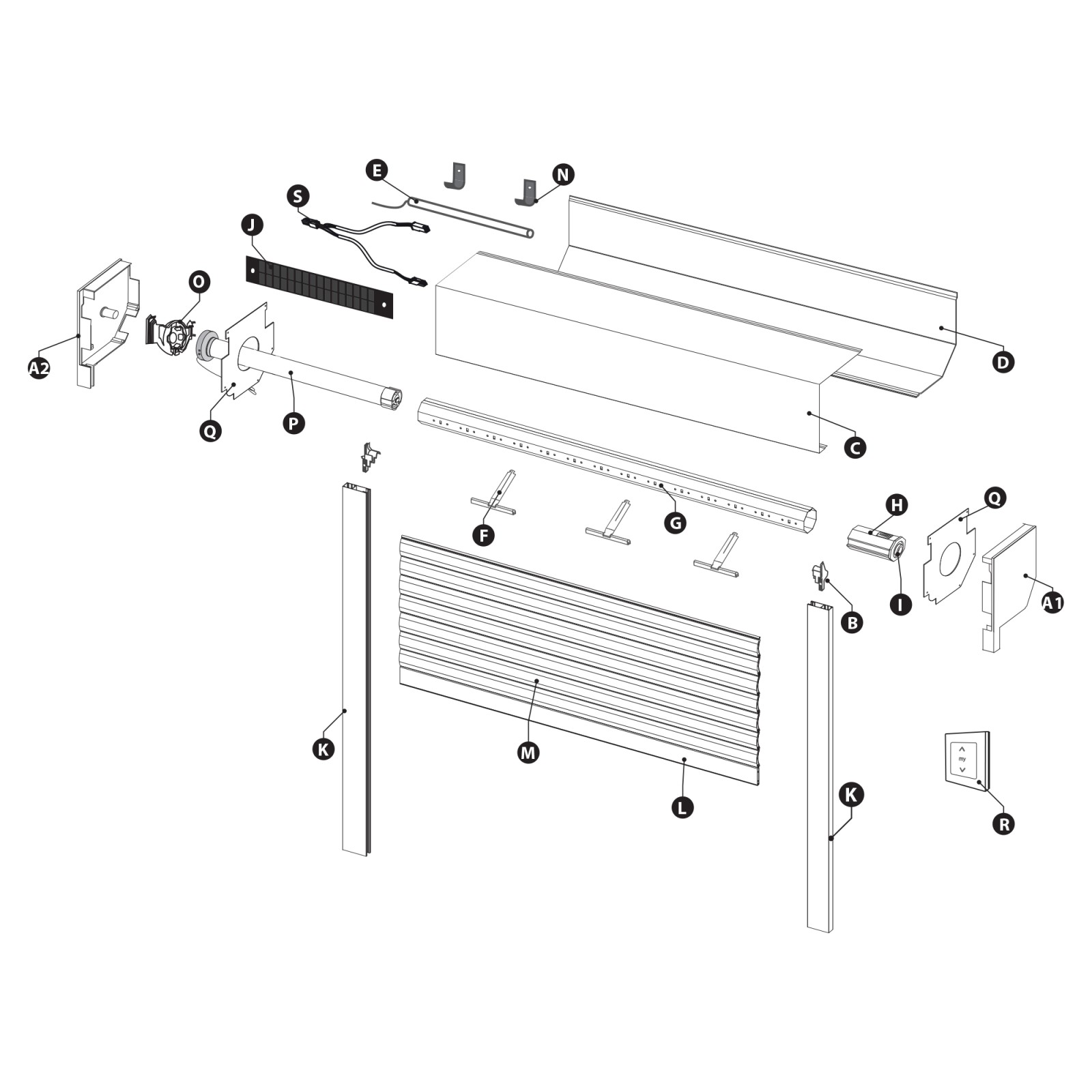 Volet roulant aluminium recoupable avec motorisation somfy solaire
