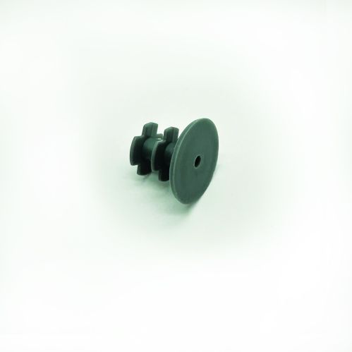 Embout de barre de lestage gris pour store enrouleur jour nuit