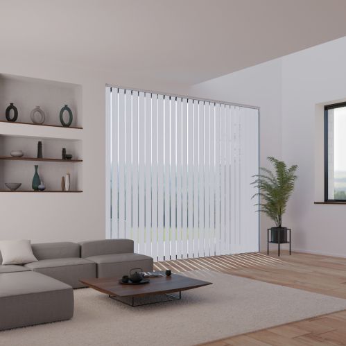 Lot de 5 lamelles verticales 89mm occultantes sans chainette pour store californien